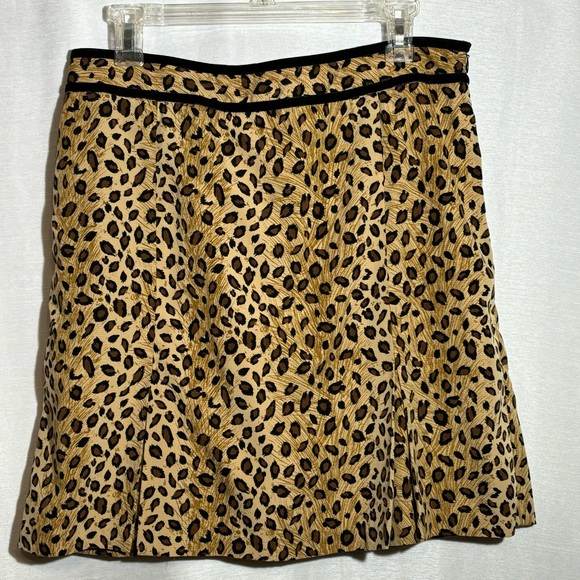 EP Pro Golf Skort 12Multicolored Animal Print Black Trim  Side ZIP Lining EUC - Picture 12 of 12
